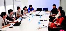 张宇鹏一行与群邑集团欧莱雅策划团队会谈