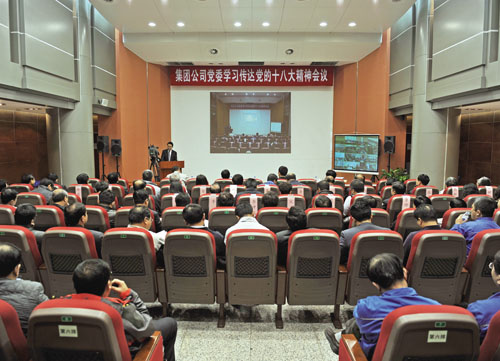 央视广告行业分析-集团公司党委召开会议全面贯彻落实十八大精神