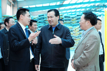央视广告行业分析-湖北宜昌市委副书记、代市长马旭明视察史丹利化肥当阳公司