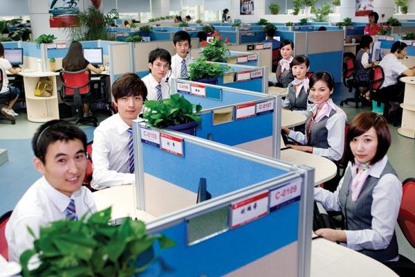 ▲中信银行深圳信用卡呼叫中心