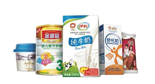 ▲伊利奥运产品家族