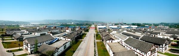 ▲中国酒谷——泸州酒业集中发展区全景图