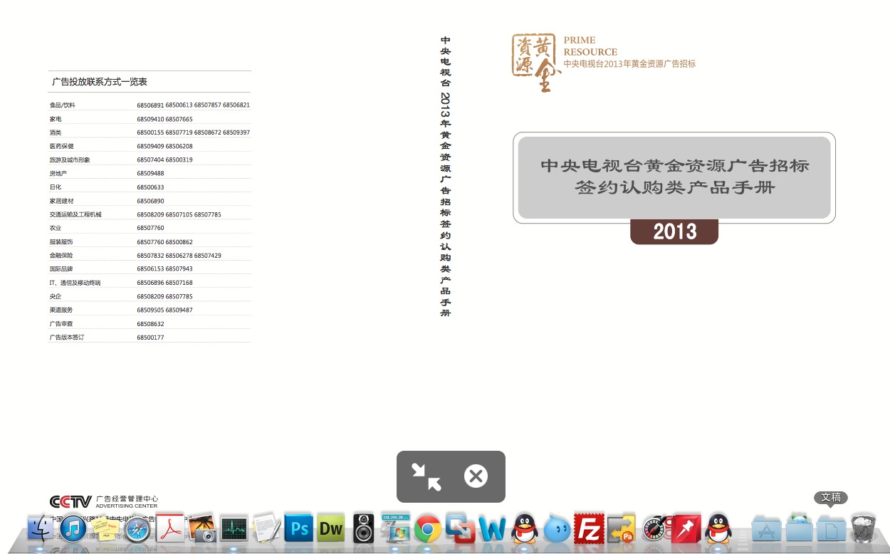 央视广告资源下载-2013年央视黄金资源广告招标签约认购类产品